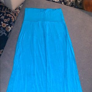 Turquoise Maxi Skirt